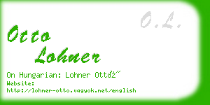 otto lohner business card